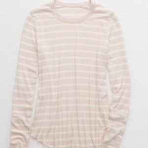Aerie Ribbed Long Sleeve T-Shirt
